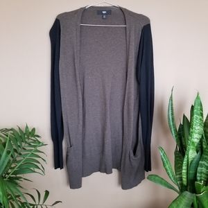 Mossimo Long Green and Black Cardigan Size Small